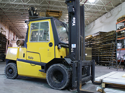 Cranes and Forklifts used for any metal sheet and tube processing or cnc project
