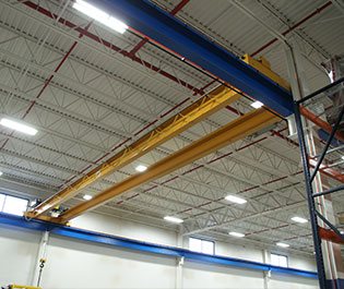 GHI Laser utilizes a 5 ton Bridge Crane for metal processing and fabrication projects