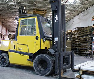 Fork Lift up to 1200 lbs for your metal processing needs in the southeastern WI and Northern IL areas