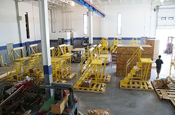 Final process of partial assembly of SpaceX service platforms by GHI Laser in the WI and IL areas