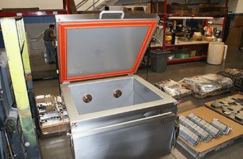 Custom fabricated stainless steel hot box - TIG Welded at GHI Laser WI facility